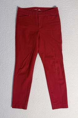 Old Navy Pixie High Rise Secret-Slim Pockets Red Pants